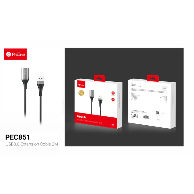قیمت و خرید کابل افزایش طول USB 3.0 پرووان مدل PEC851 به طول 2 متر